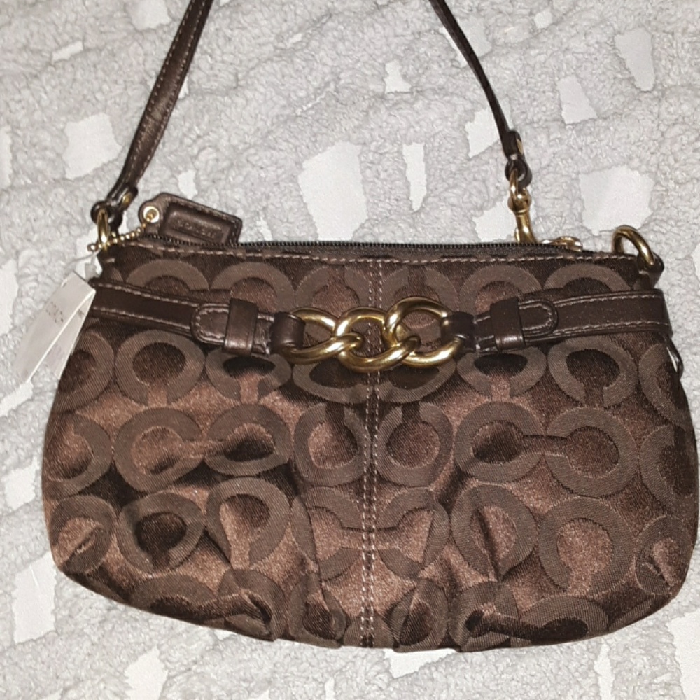 Brown coach clutch